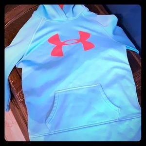Under armor light blue young ladies hoodie